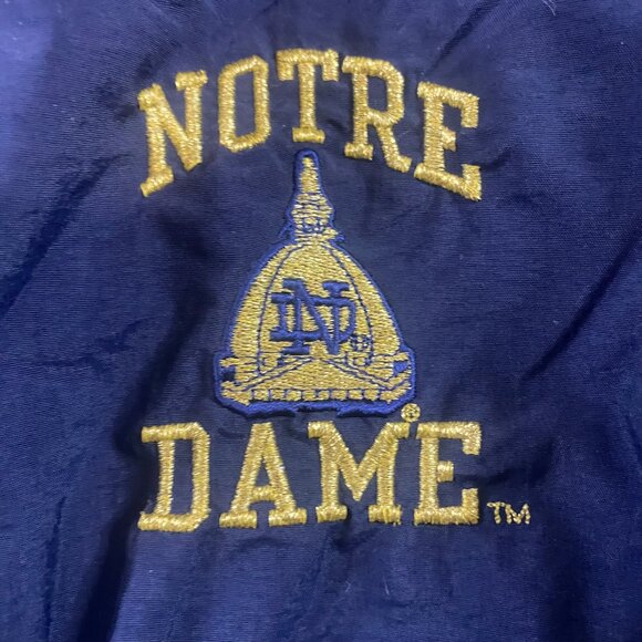 Notre Dame Exclusively Tailored Team Issued Embroidered Champion Jacket Men's L - Picture 6 of 14